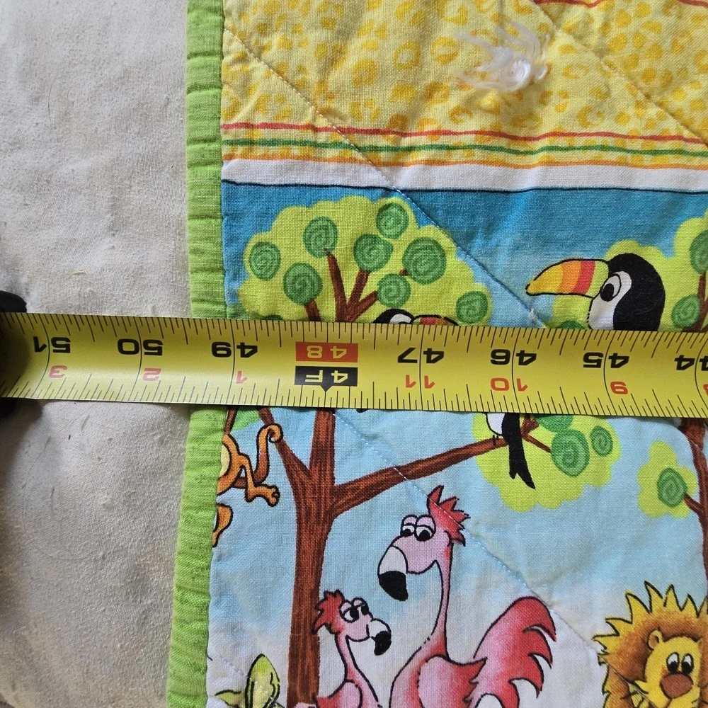 Handmade Safari Jungle Baby Quilt 49